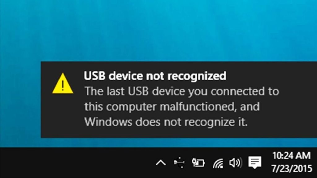 USB Device Not Recognized